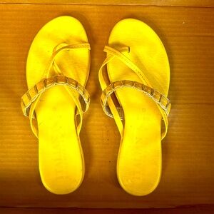 Italian summer slip in flat shoes EUC